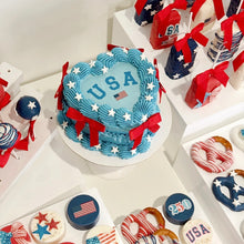 Load image into Gallery viewer, America's 250th Birthday USA Heart Cake