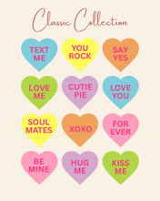 Load image into Gallery viewer, Valentine’s Day Conversation Heart Cupcakes
