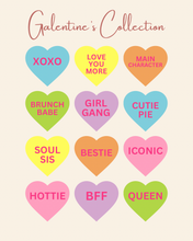 Load image into Gallery viewer, Valentine’s Day Conversation Heart Cupcakes
