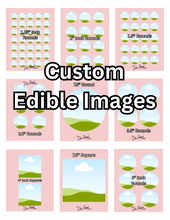 Load image into Gallery viewer, Custom Edible Images (not pre-cut)
