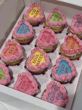 Load and play video in Gallery viewer, Valentine’s Day Conversation Heart Cupcakes
