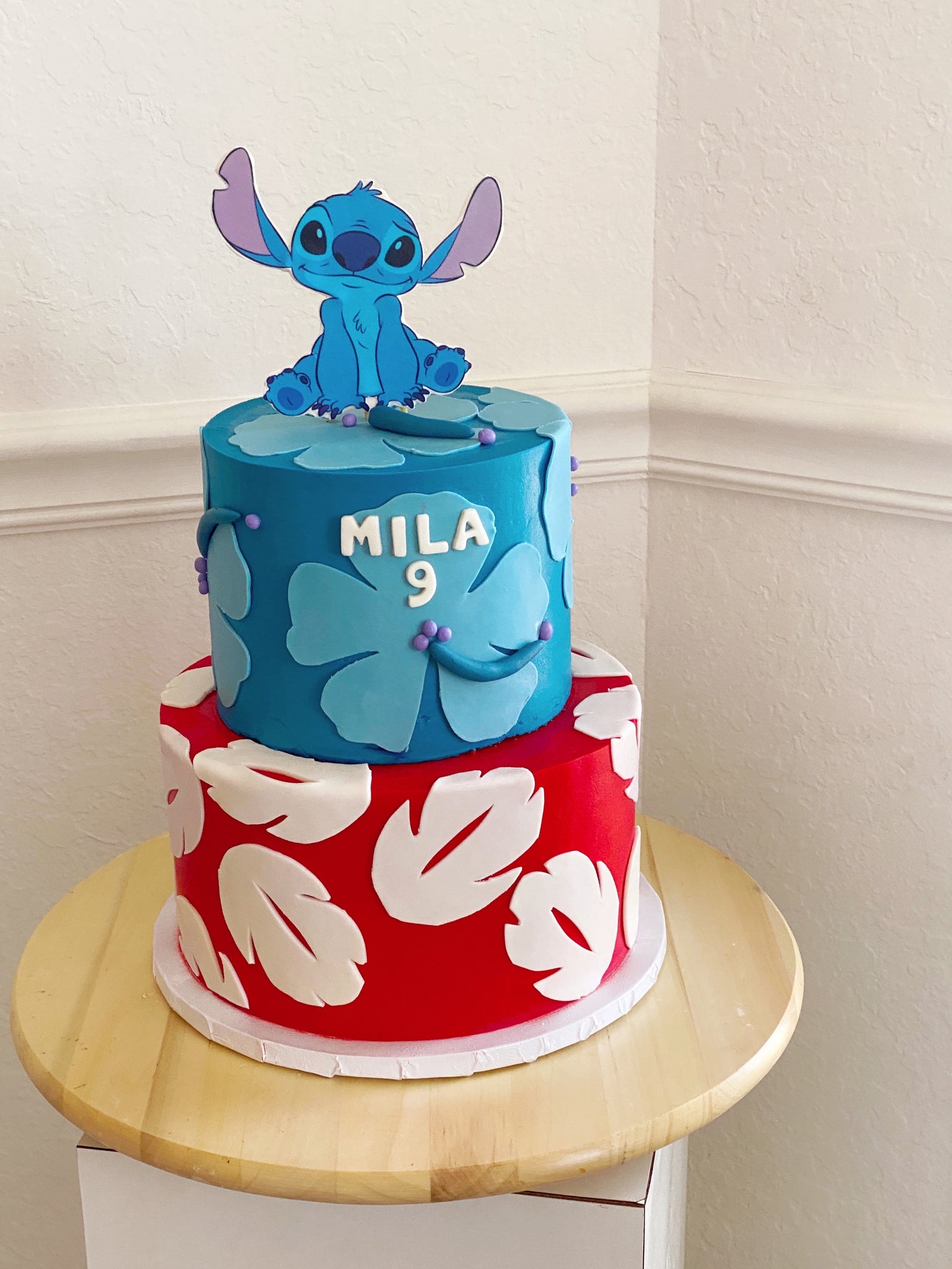 Buy Personalised Two Tier Cake-Happy Birthday Photo Cake